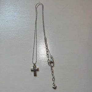 Brighton Silver Cross necklace